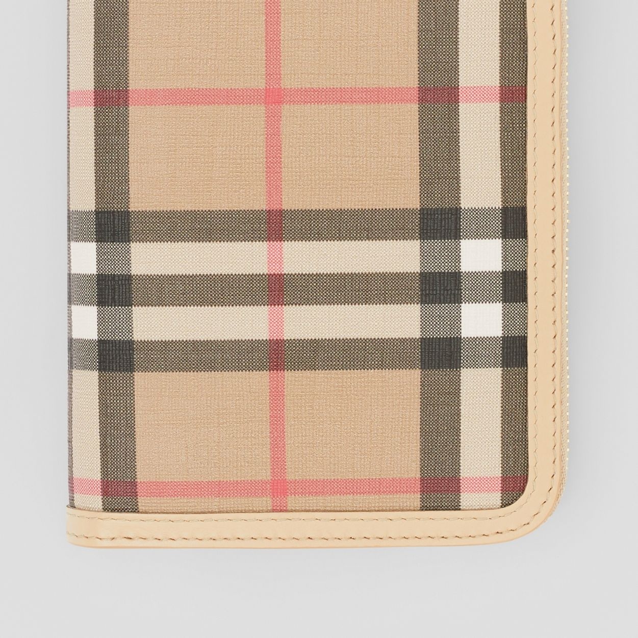 Vintage Check E-canvas and Leather Wallet - 2