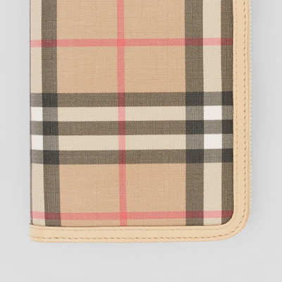 Burberry Vintage Check E-canvas and Leather Wallet outlook