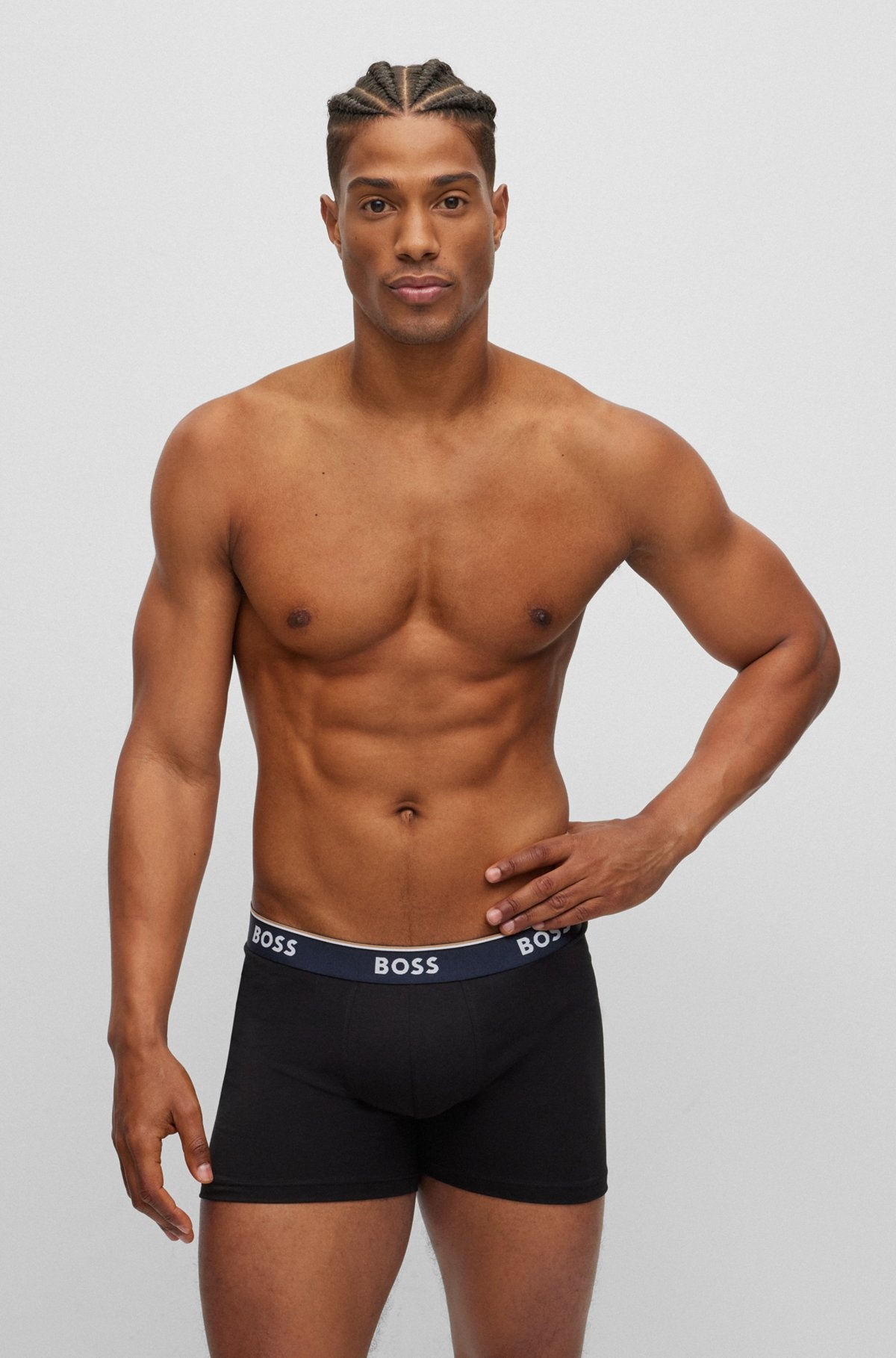 THREE-PACK OF BOXER BRIEFS WITH LOGO WAISTBANDS - 7