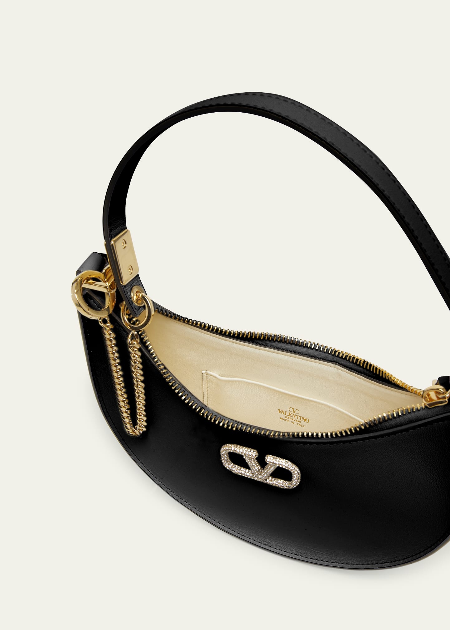 Mini VLOGO Leather Hobo Bag - 4