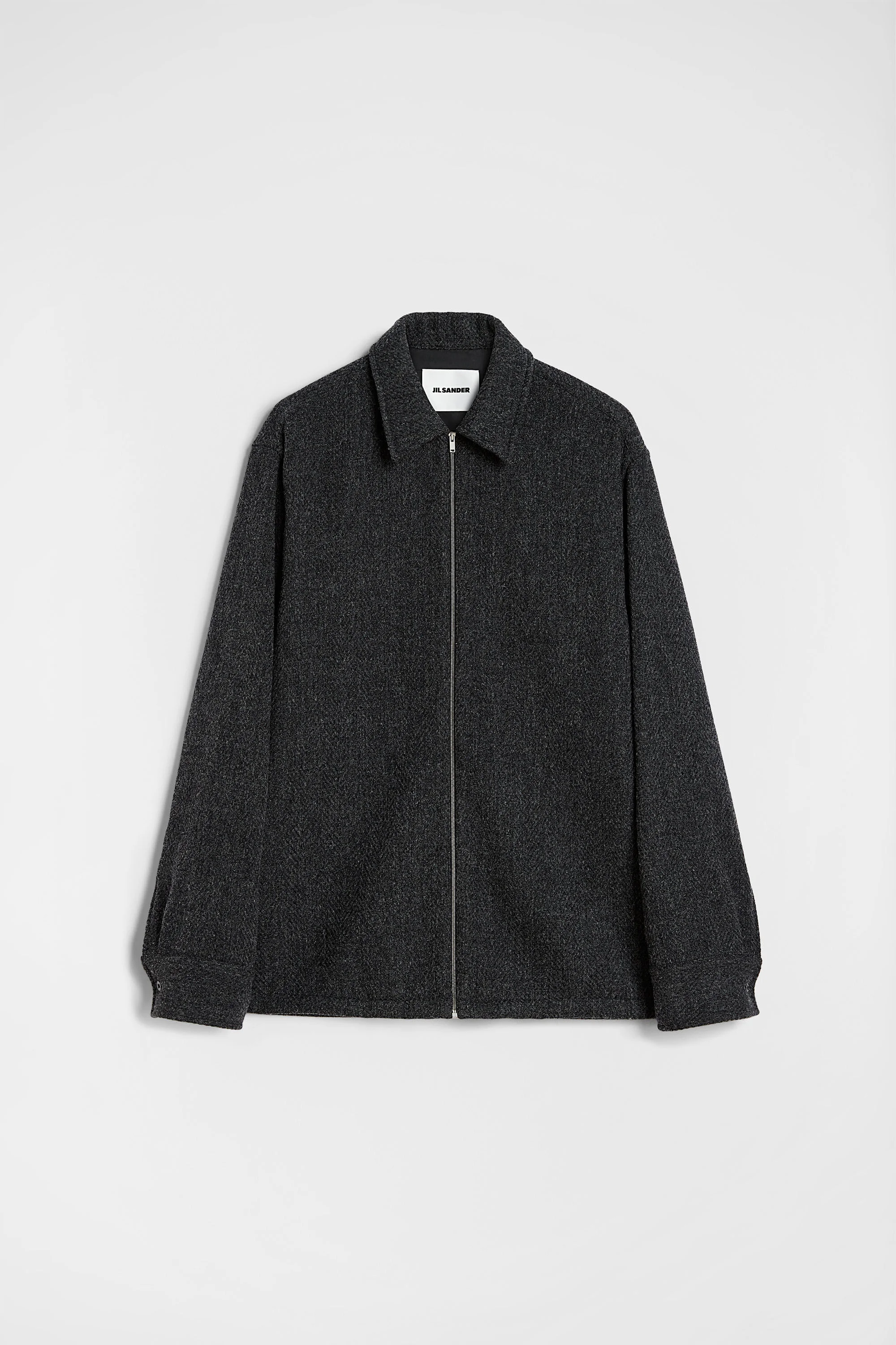 Wool Chevron Overshirt - 1