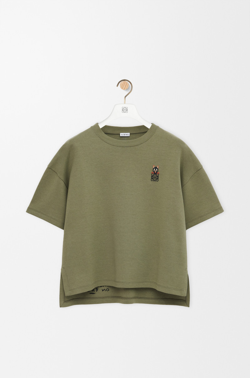 Regular fit T-shirt in cotton blend 1