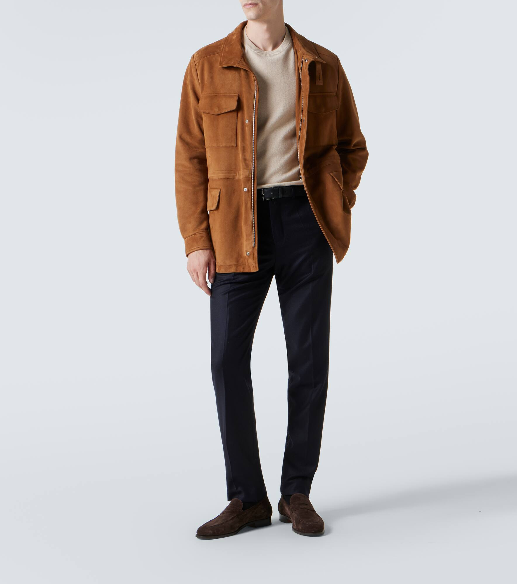 Carlo wool and cashmere straight pants - 2