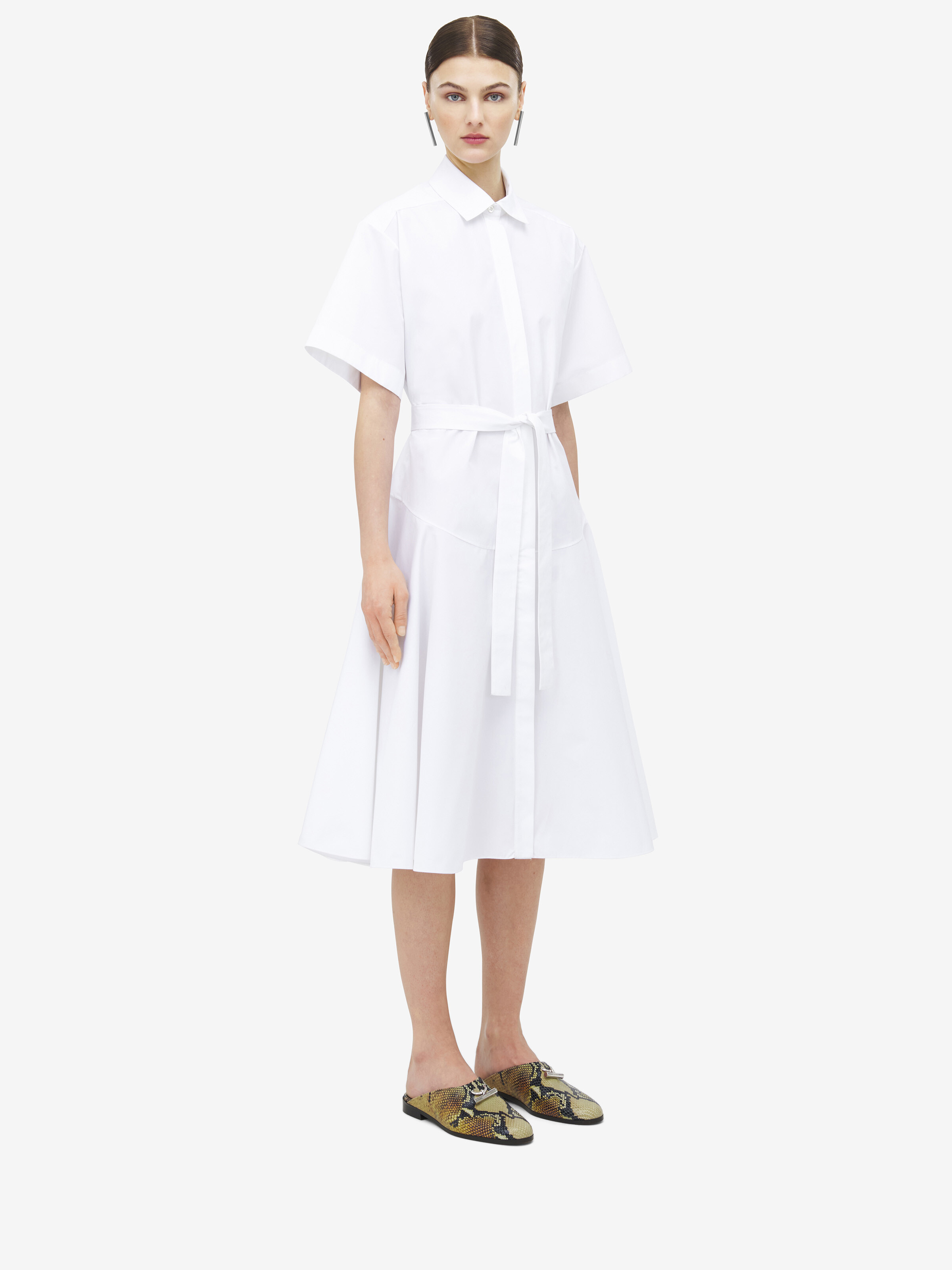 Cotton Poplin Shirt Dress - 3