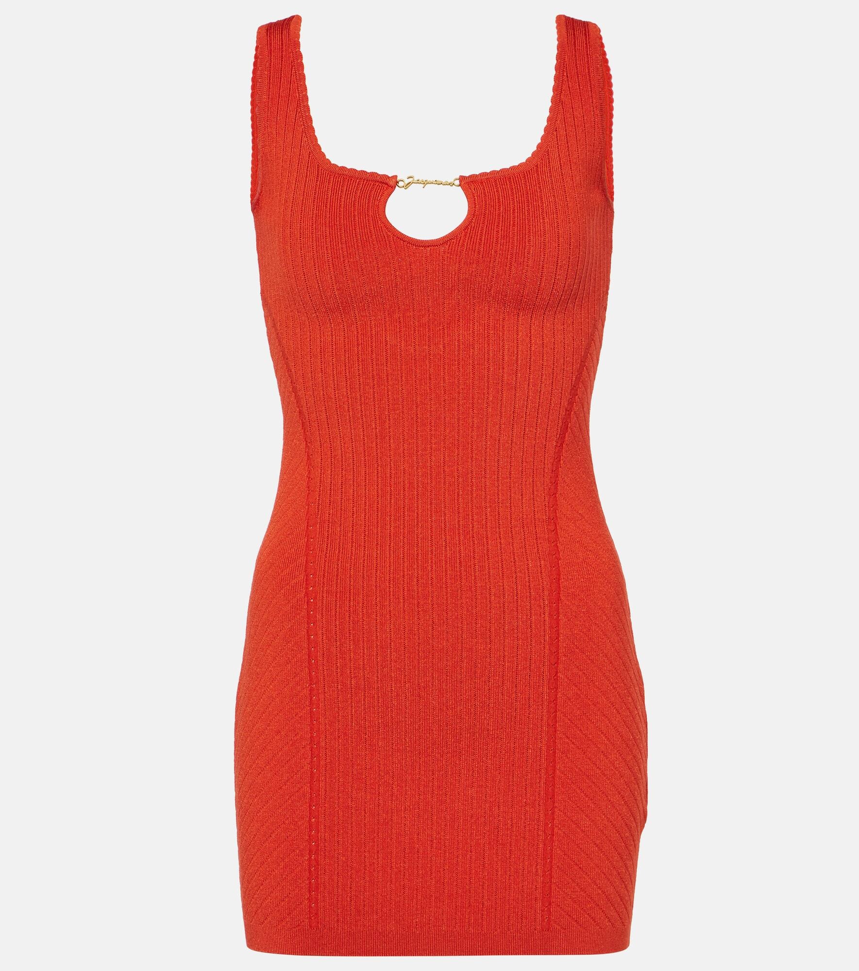 La Mini Robe Sierra ribbed-knit minidress - 1