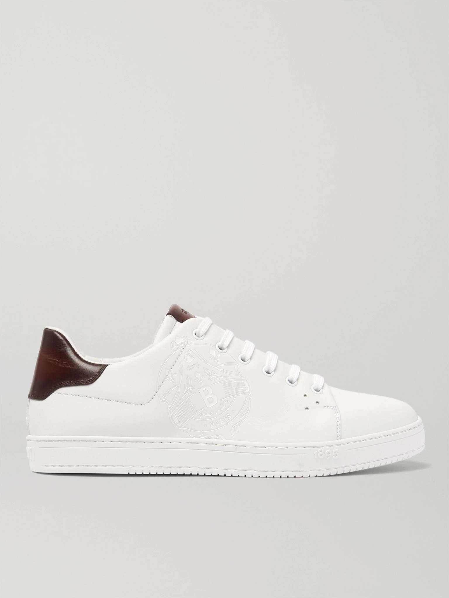 Scritto Logo-Debossed Venezia Leather Sneakers - 1