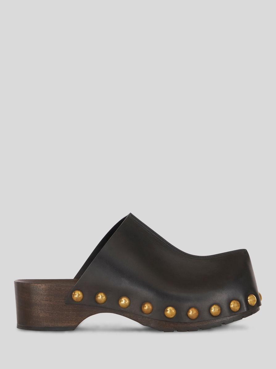 LEATHER CLOGS - 1