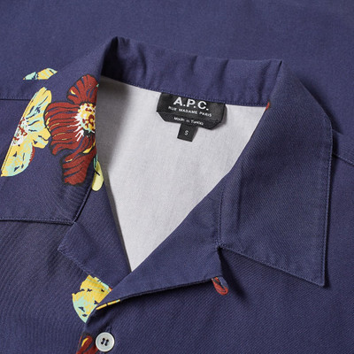 A.P.C. A.P.C. Louis Flower Print Short Sleeve Shirt outlook