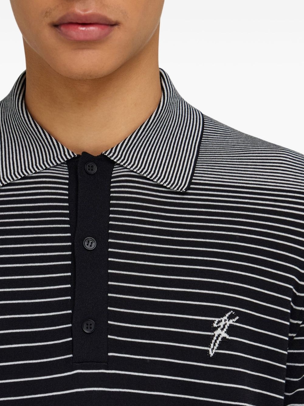 striped polo shirt - 6