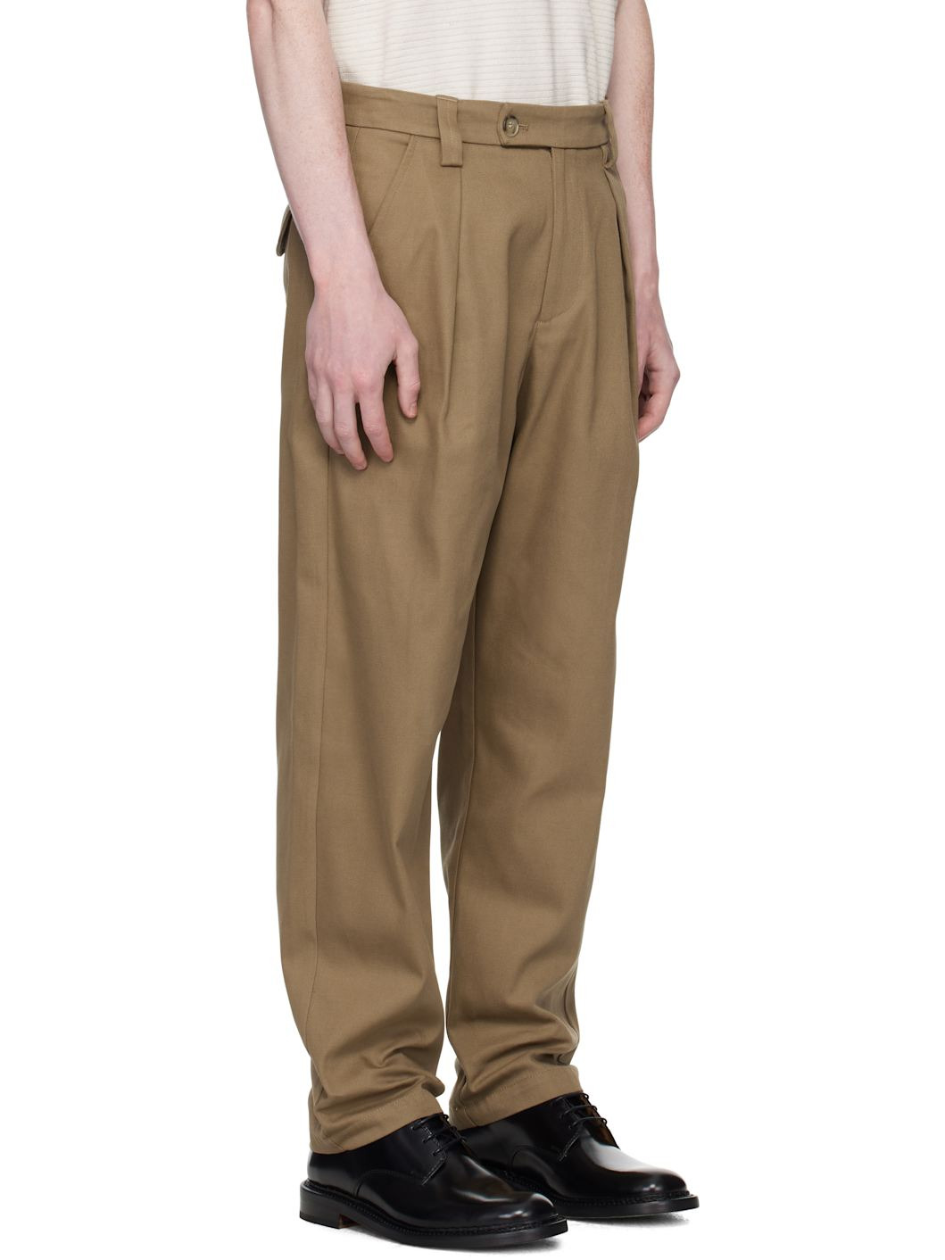 Beige Renato Trousers - 2