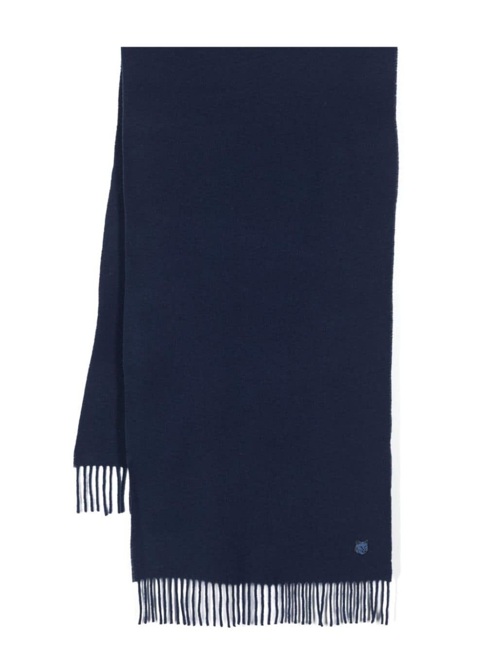 Chillax Fox-motif wool scarf - 1