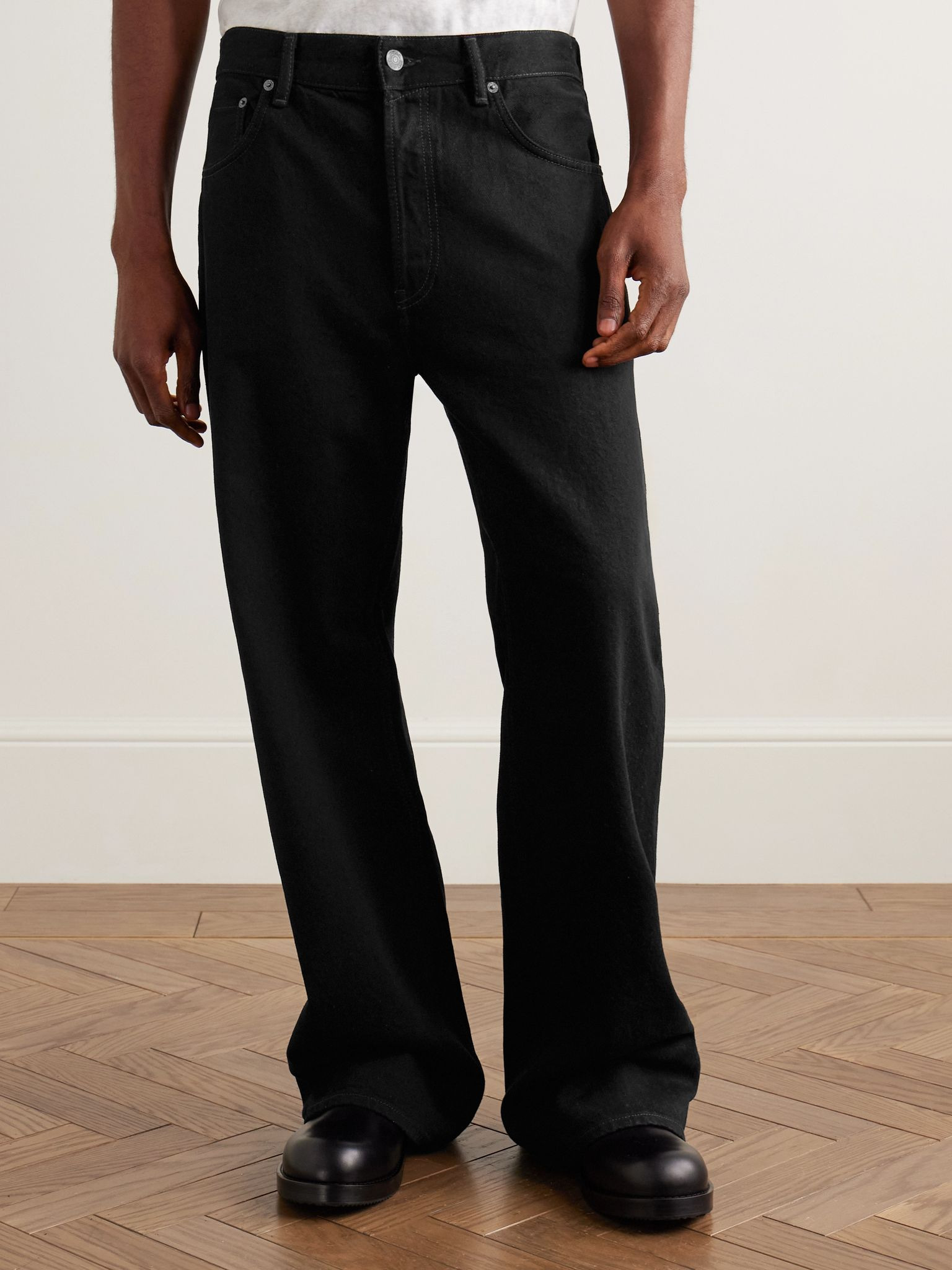 2021M Wide-Leg Jeans Black - 3