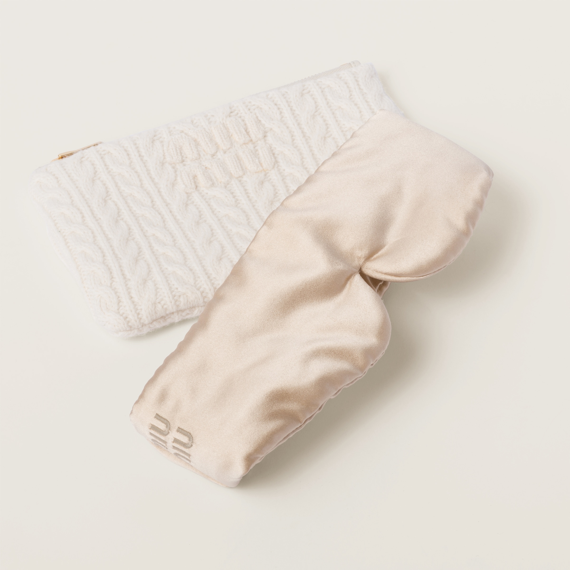 Duchesse sleep mask with cashmere pouch - 2