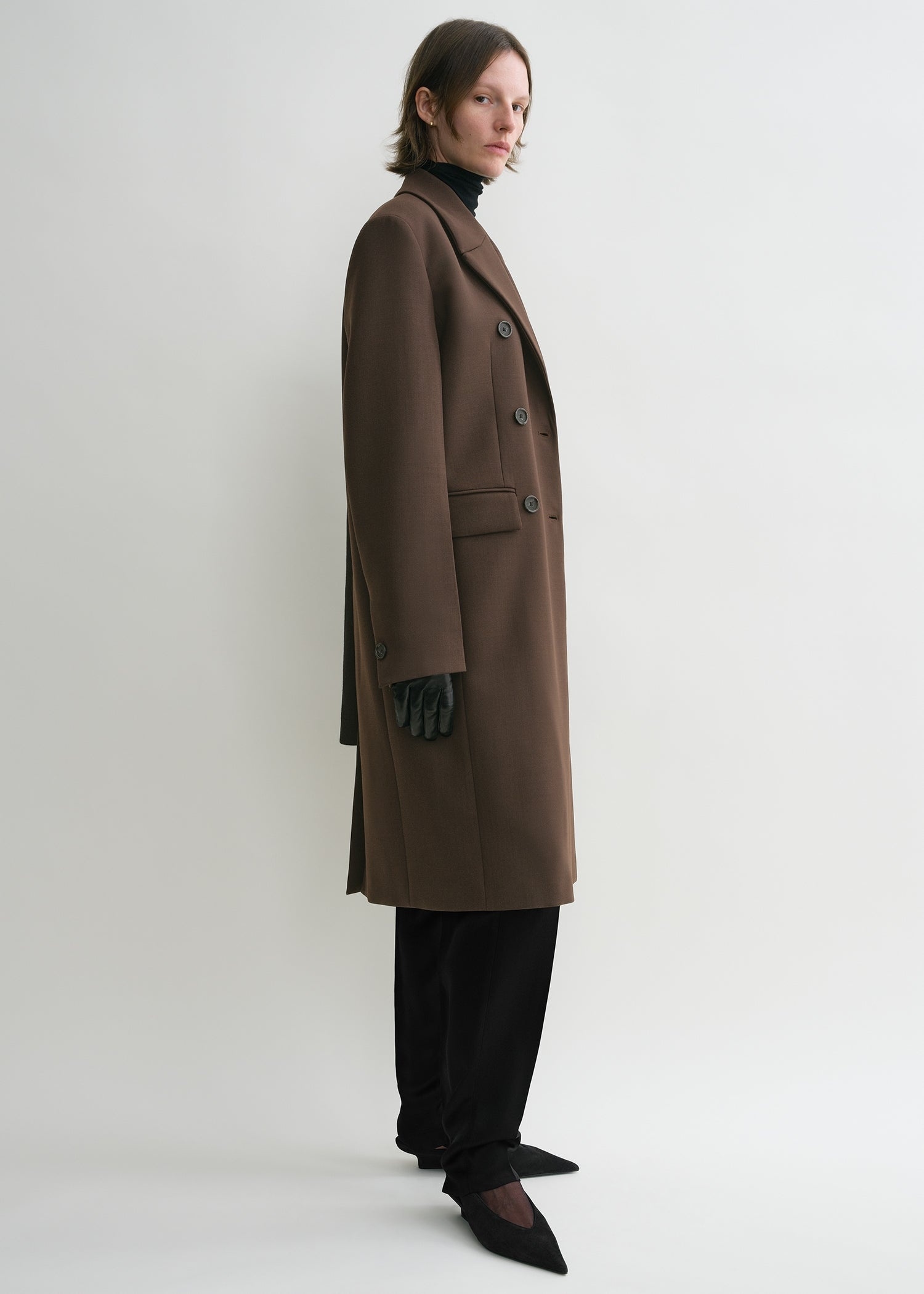 Broad midi coat bark - 3