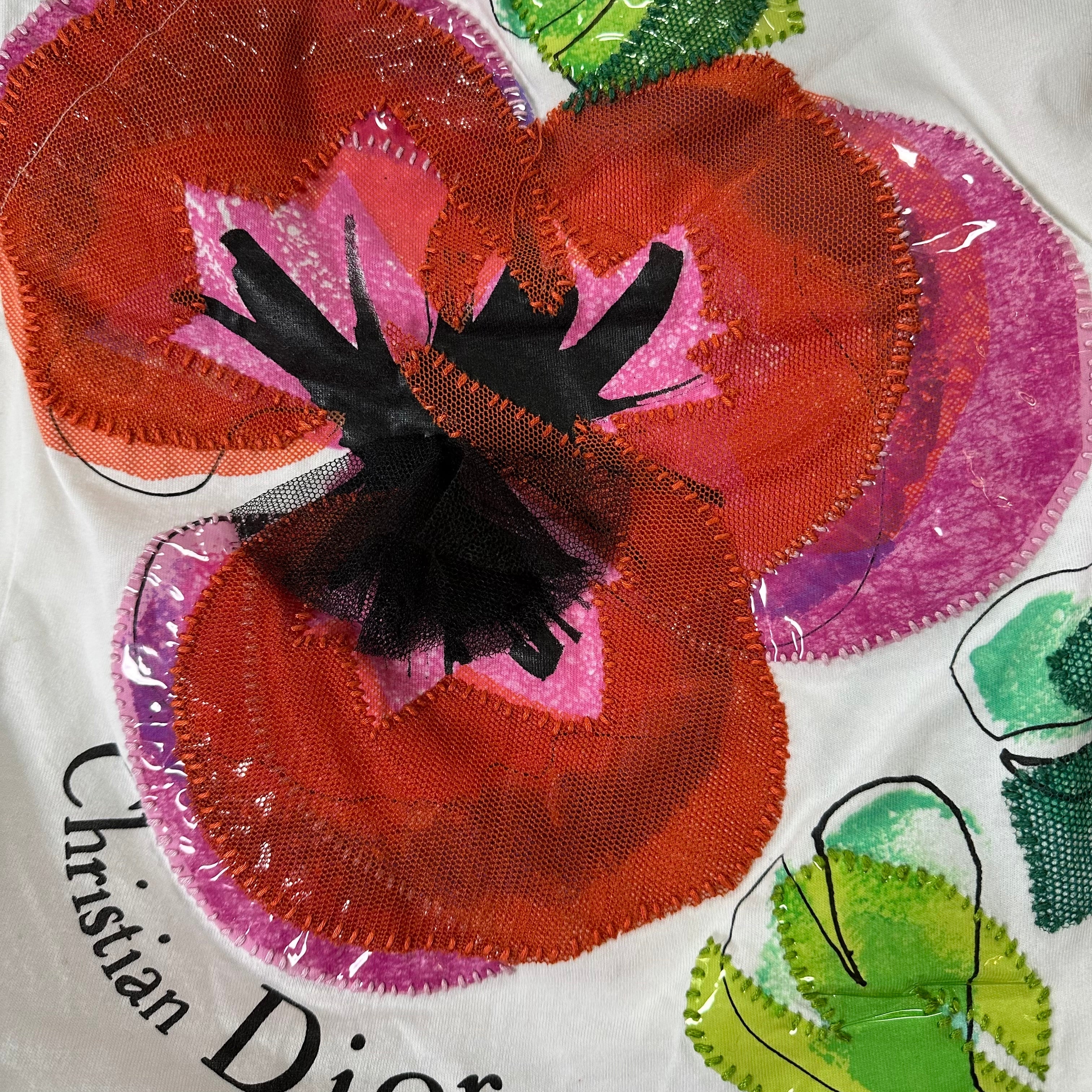 Christian Dior フラワーパターン タンクトップ Christian Dior Oblique Trotter Sleeveless Tank Top No. 1