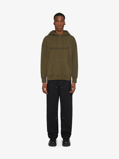 Givenchy GIVENCHY ARCHETYPE SLIM FIT HOODIE IN FLEECE outlook