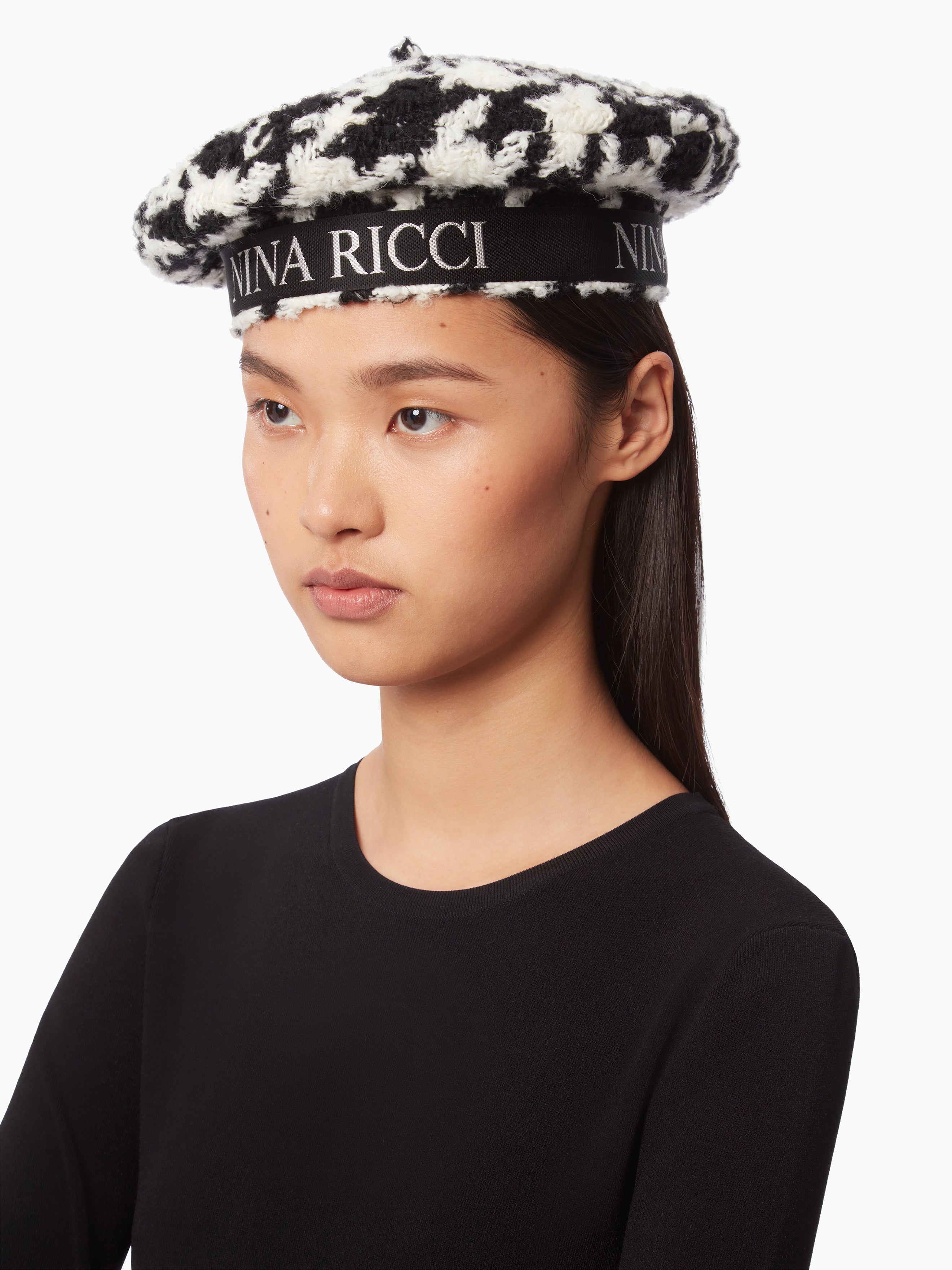 WOOL BERET WITH NINA RICCI LOGO - 4