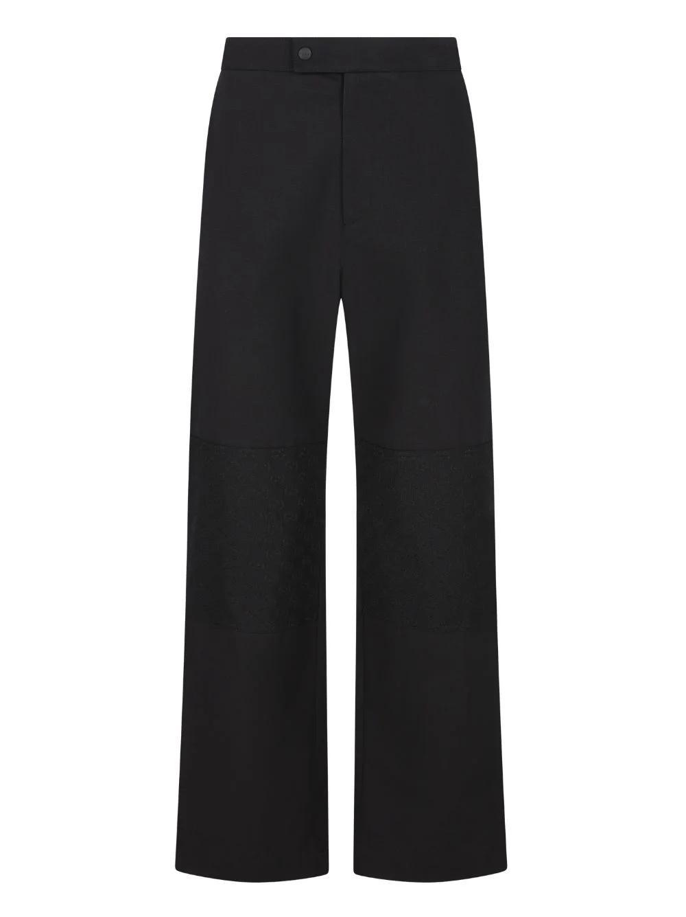 panelled cotton trousers - 1