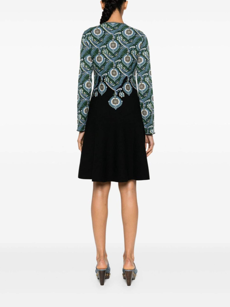 jacquard-pattern knitted dress 4