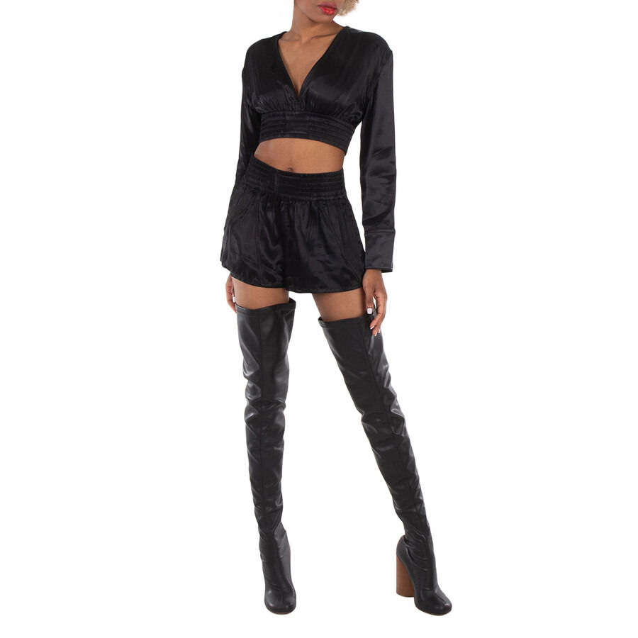 T by Alexander Wang Wide-Waistband Mini Shorts - 2