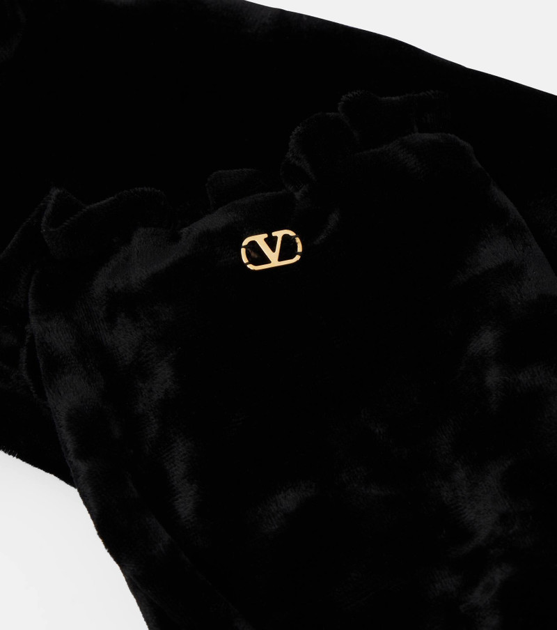 Valentino VLogo velvet gloves outlook