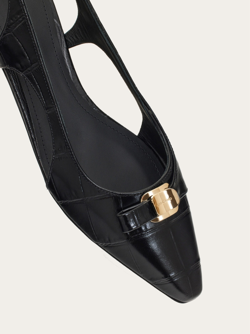 Slingback ballet flat with mini bow 6