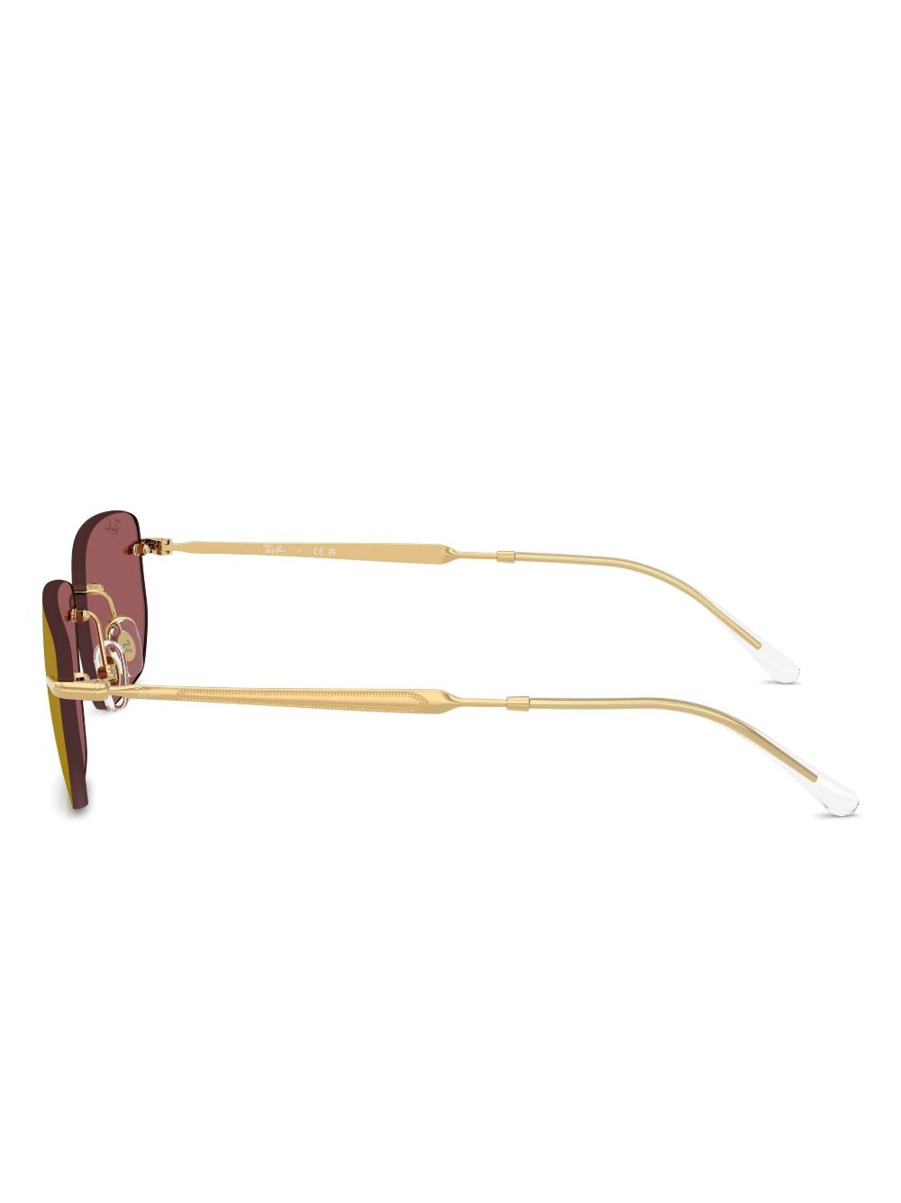 square-frame tinted sunglasses - 4