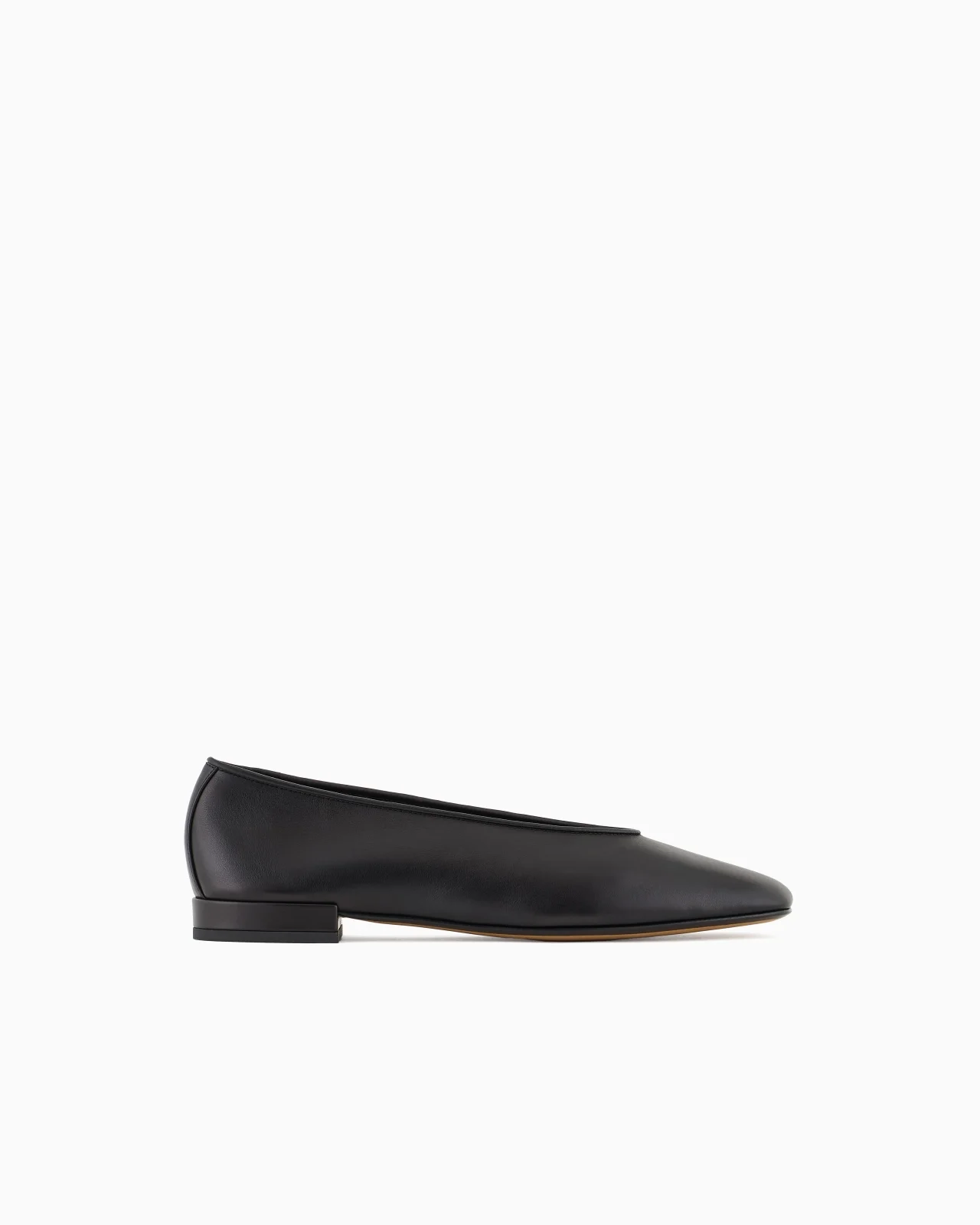 소프트 Calfskin 발레리나 플랫 - 1