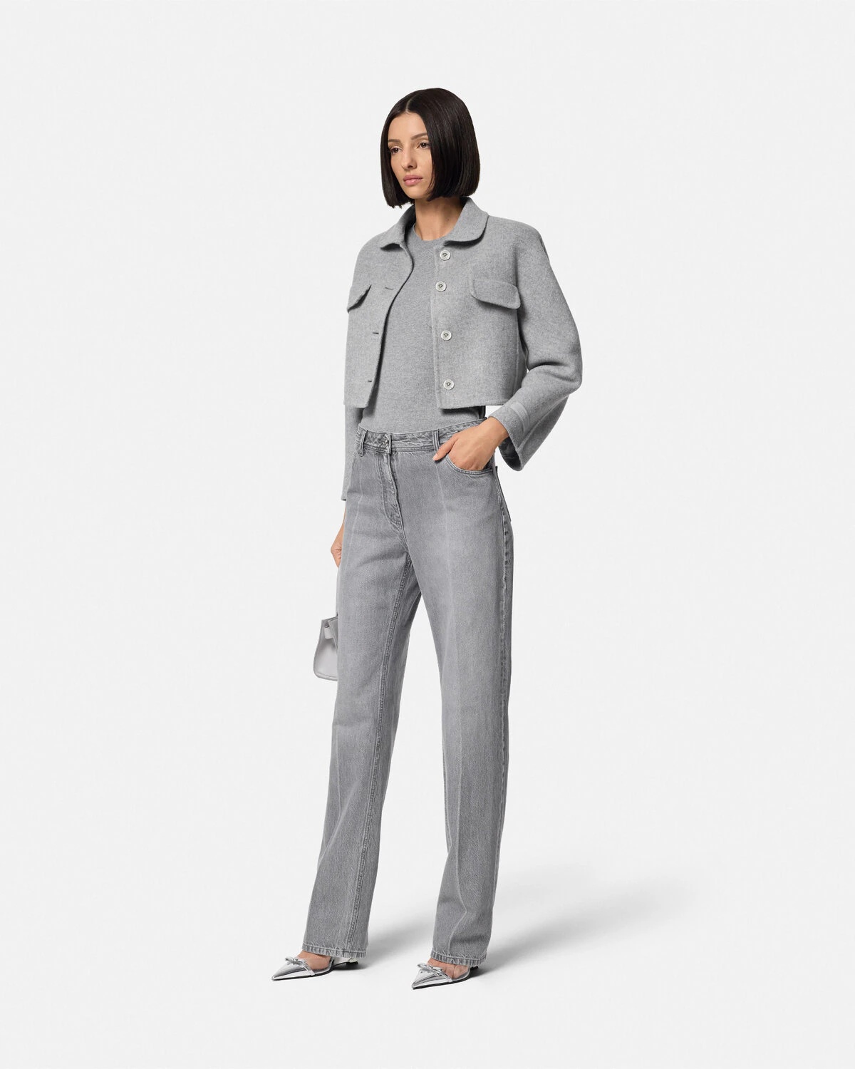 Barocco Cashmere-Blend Crop Jacket - 2