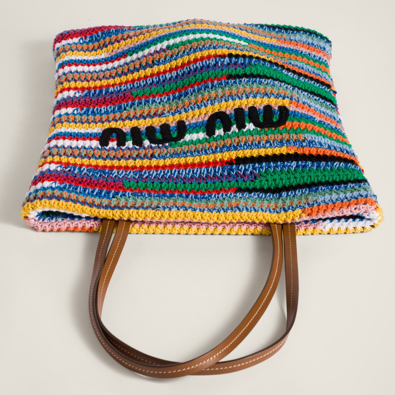 Miu Miu Crochet tote bag outlook