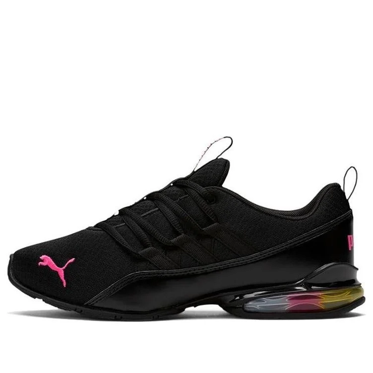 (WMNS) PUMA Riaze Prowl Rainbow 'Black Luminous Pink' 194482-01 - 1