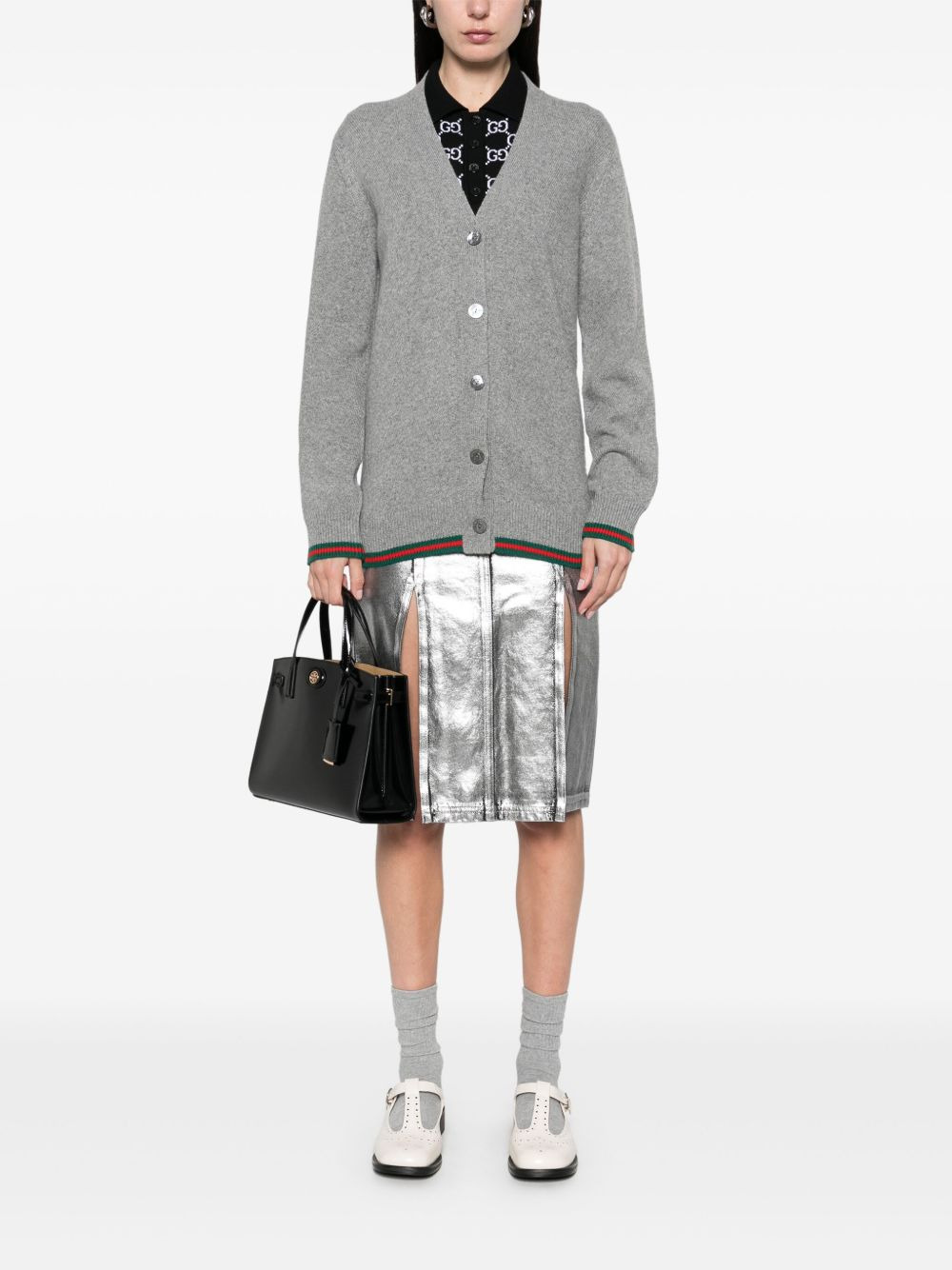 Gucci Women Web Cardigan - 4