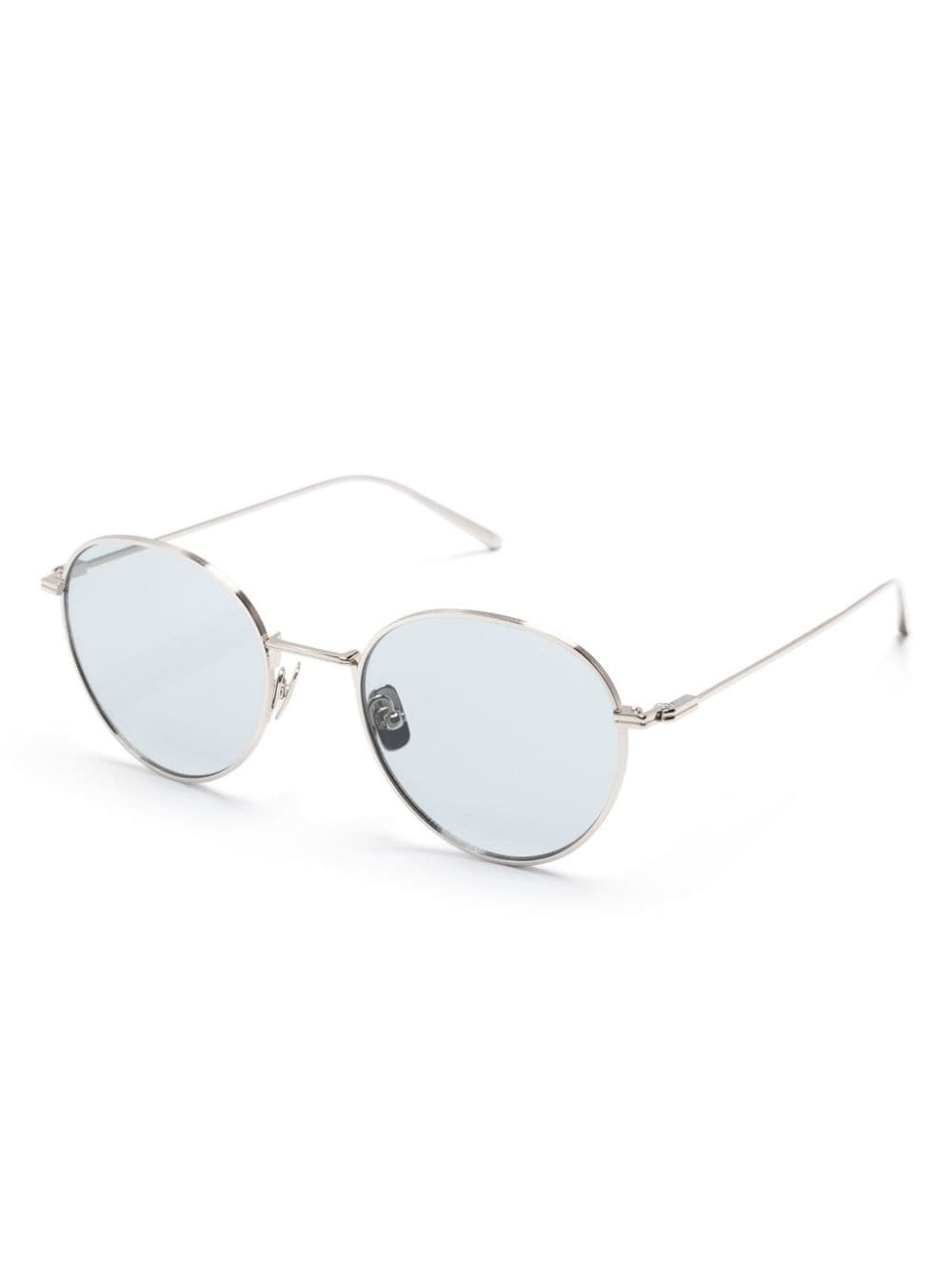 logo-engraved round-frame sunglasses - 2