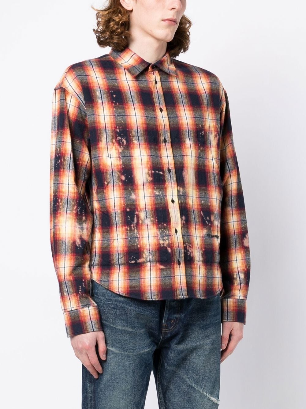check-pattern shirt - 3