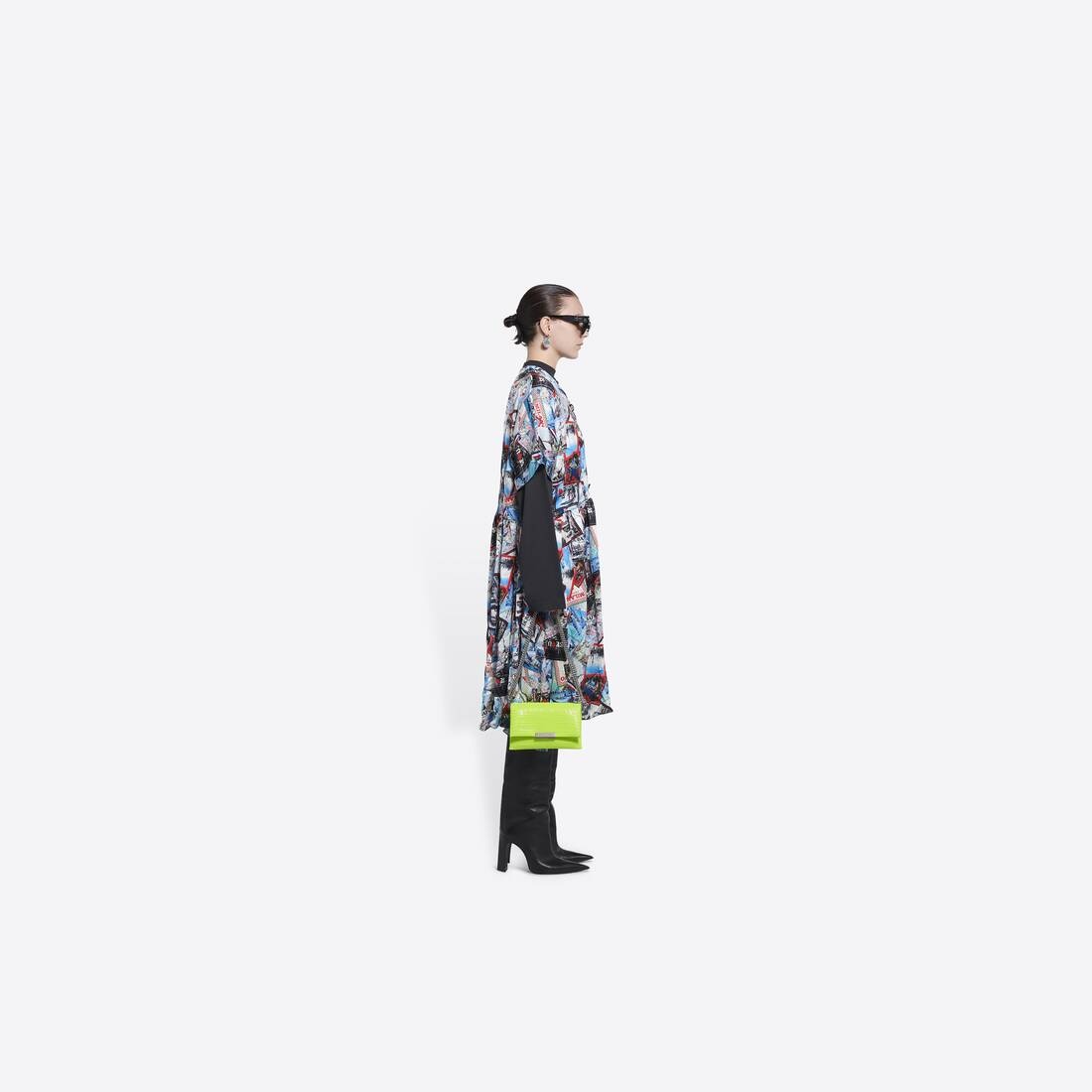 Women's Triplet Small Bag Crocodile Embossed  in Yellow - 2