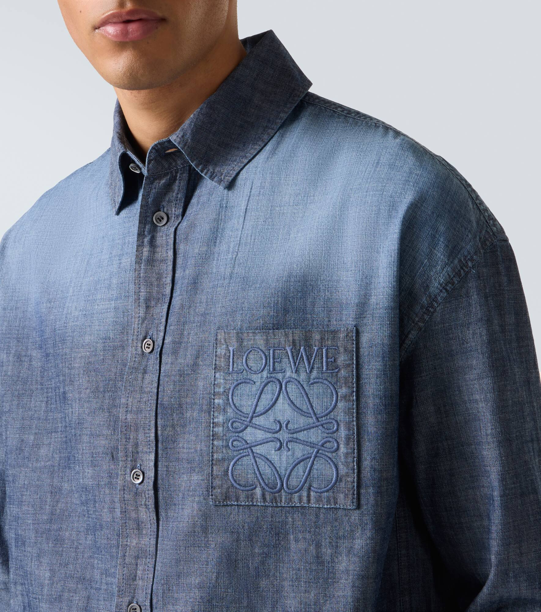 Anagram cotton poplin shirt - 5
