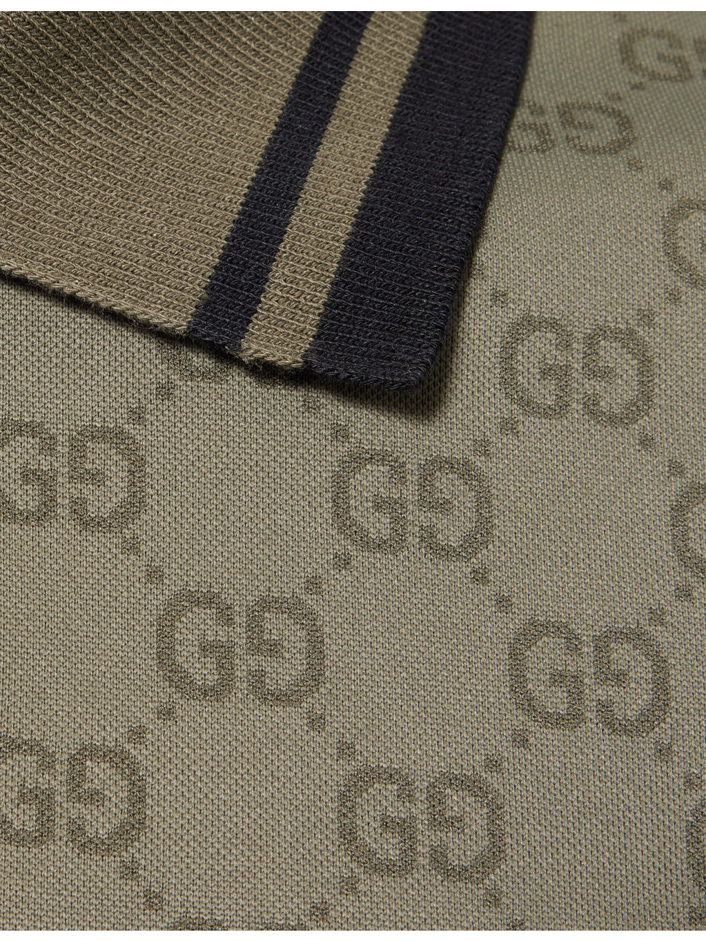 Logo-Print Jacquard Woven Polo Top - 6
