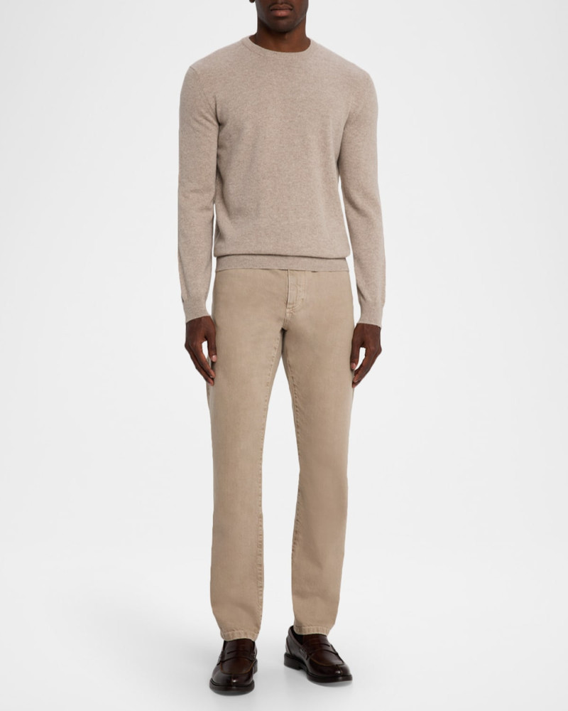 Men's Marble-Effect Slim Five-Pocket Pants 3