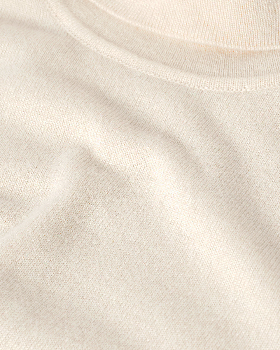 Classic Cashmere Cream Roll Neck Jumper - 6