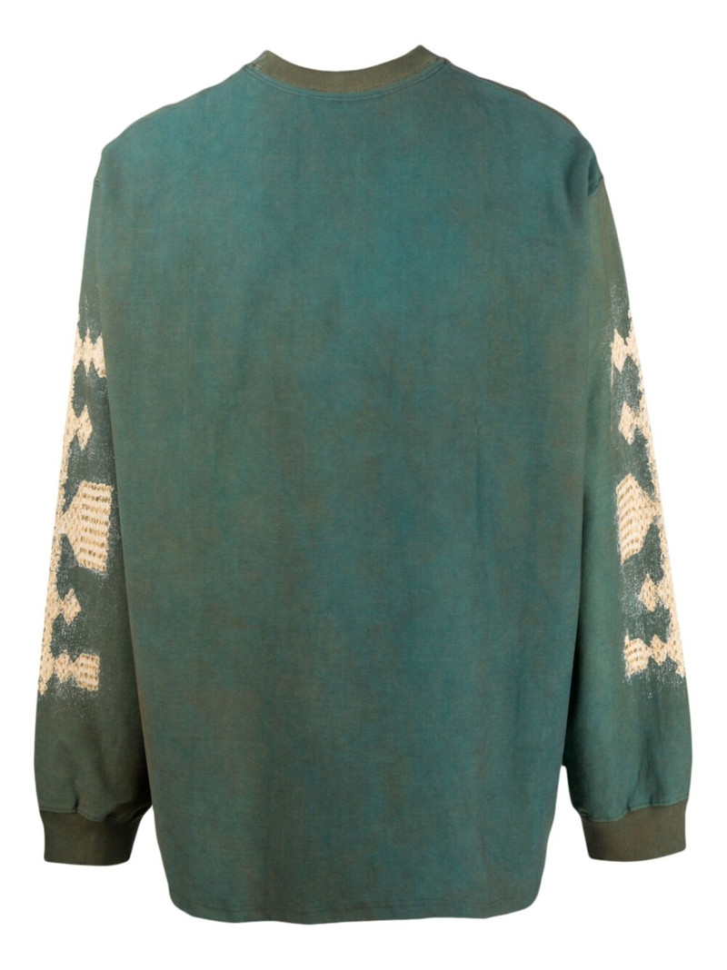 Song For The Mute logo-print long-sleeved sweatshirt outlook