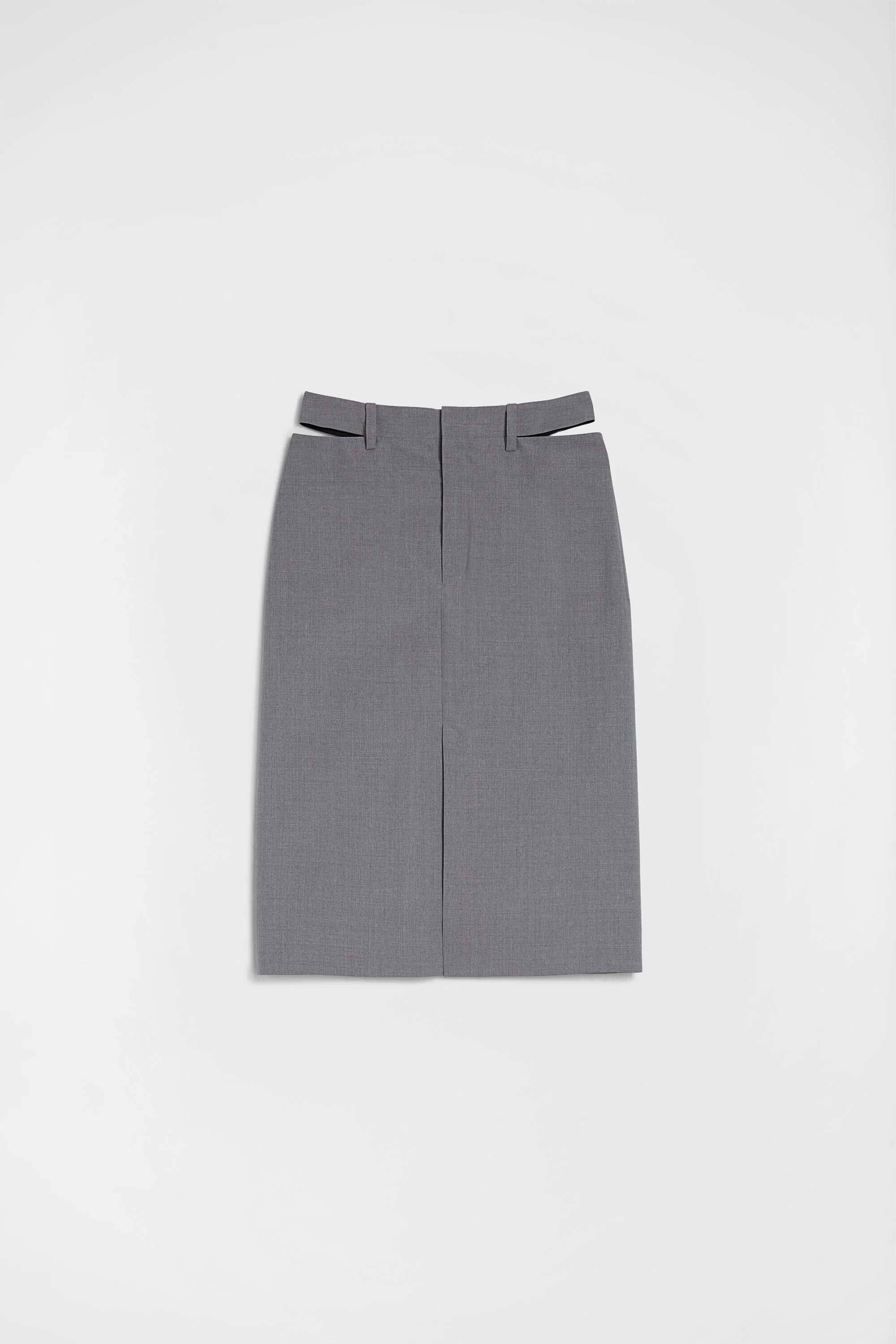 Wool Poplin Skirt - 1