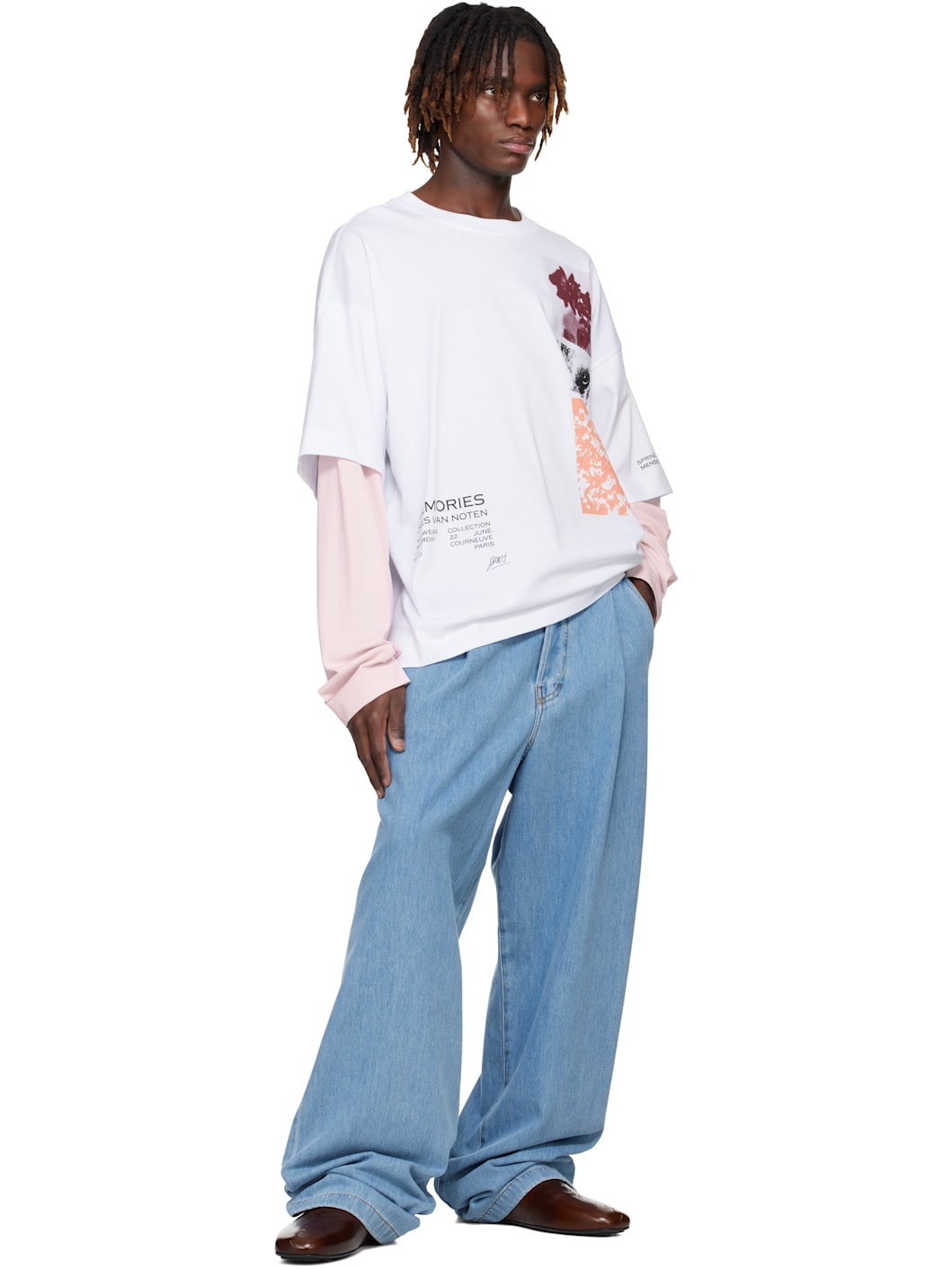 White Long Sleeve Show T-shirt - 5