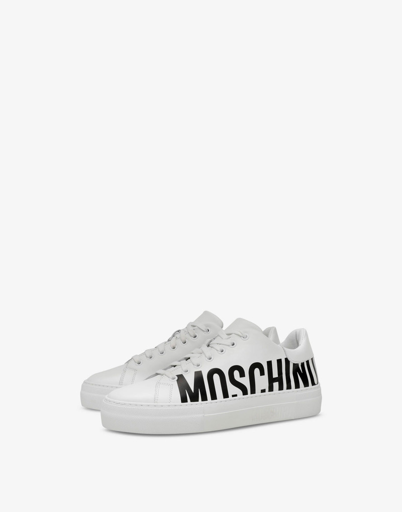 LEATHER SNEAKERS WITH LOGO 1