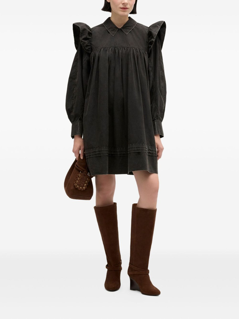 GANNI long-sleeve mini dress outlook