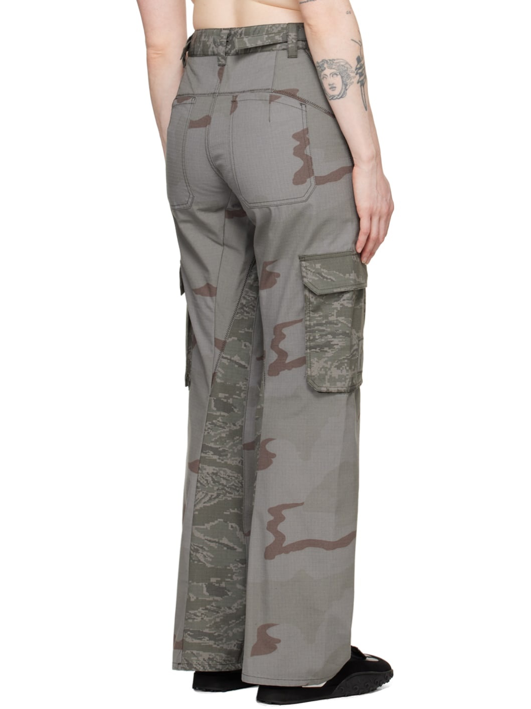 Gray Regenerated Camo Trousers - 3