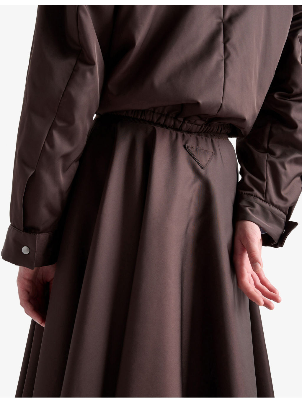Re-Nylon Circle Woven Midi Skirt - 5