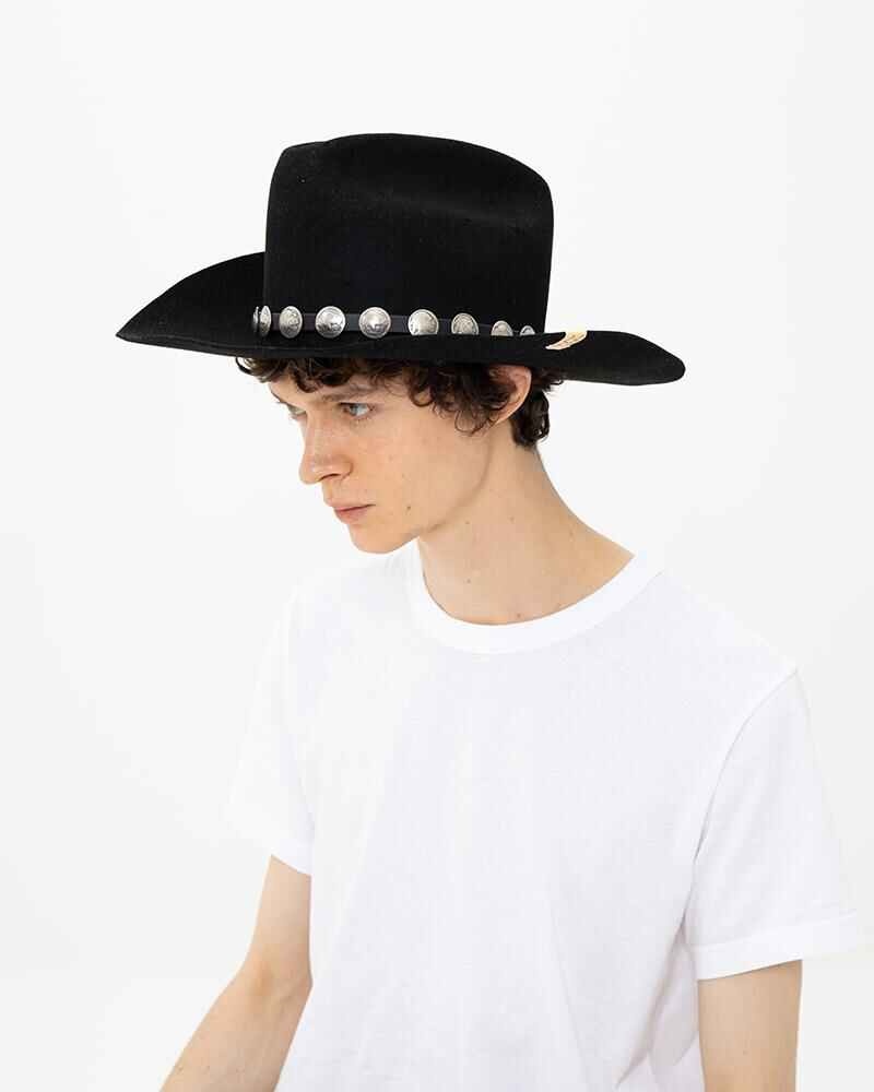 visvim VIN COWBOY HAT (CONCHO) BLACK | REVERSIBLE