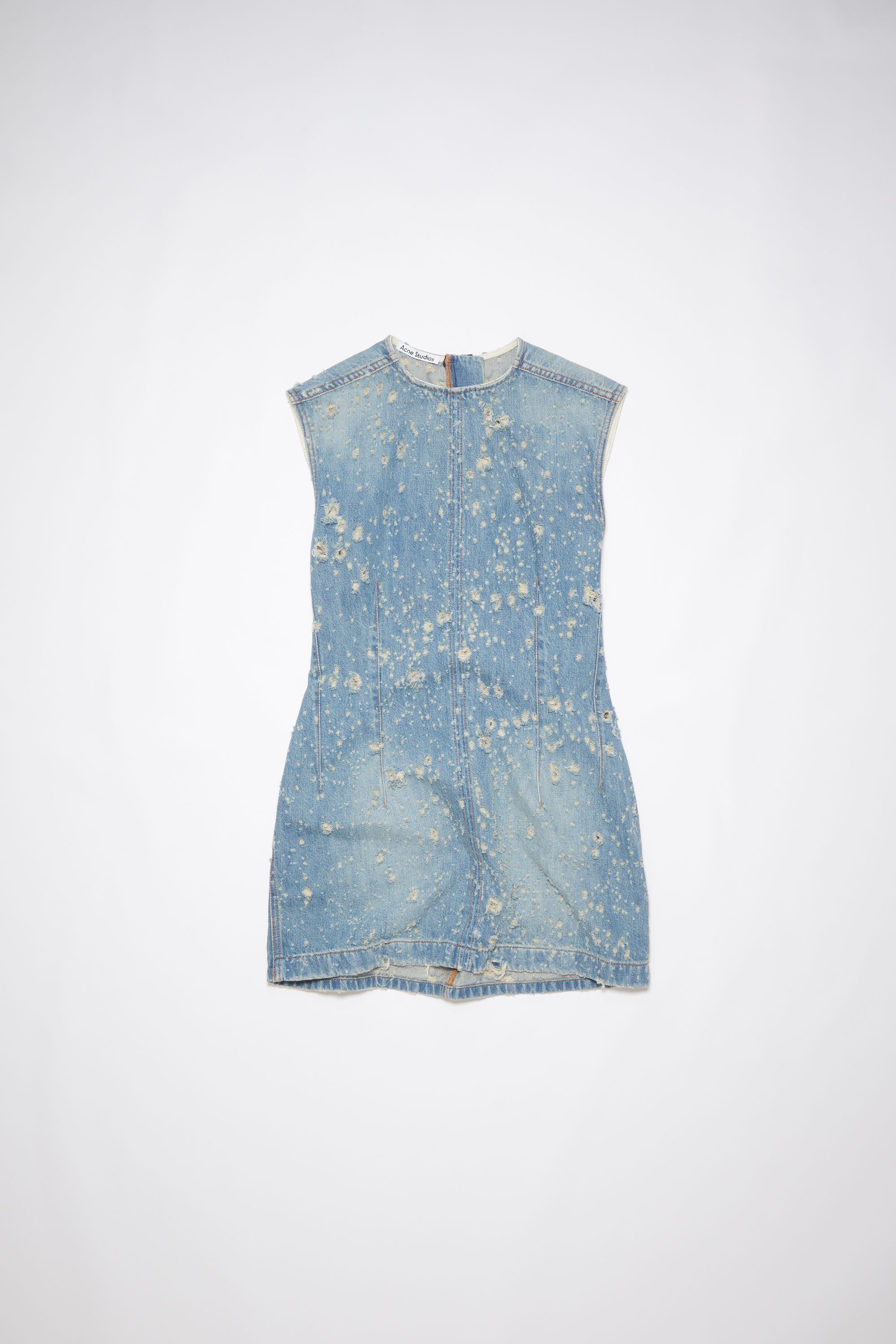 Denim tunic dress - Mid blue - 7