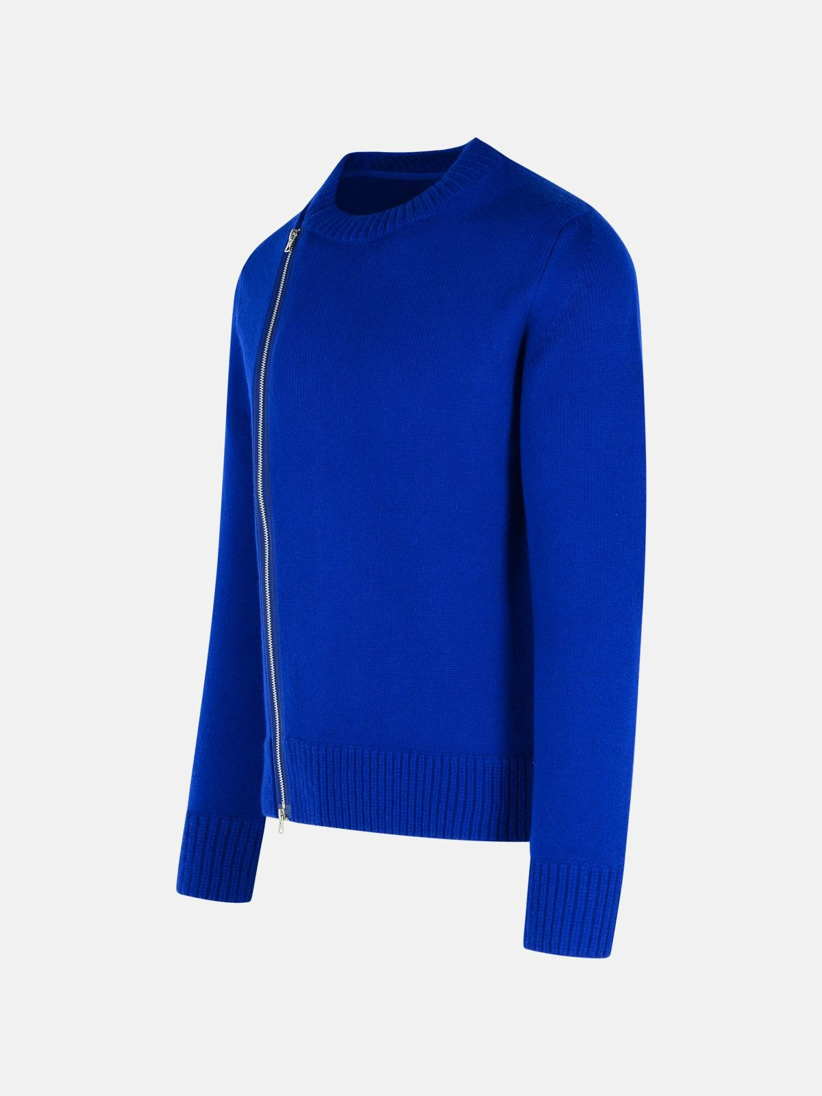 BLUE WOOL SWEATER - 2