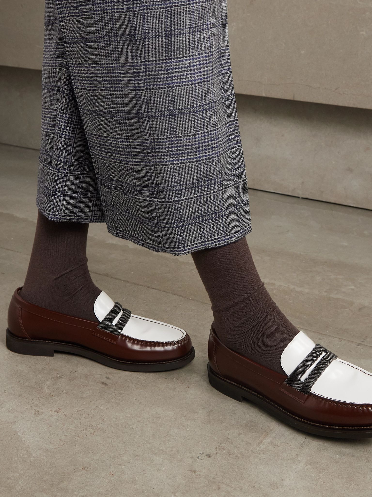 Cashmere-blend socks Dark brown - 2